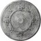 Ekena Millwork Flower Ceiling Medallion (Fits Canopies up to 3 7/8"), 27"OD x 1 1/8"P, Ultra Pure White Crackle CM27FLUWC - alternate 1
